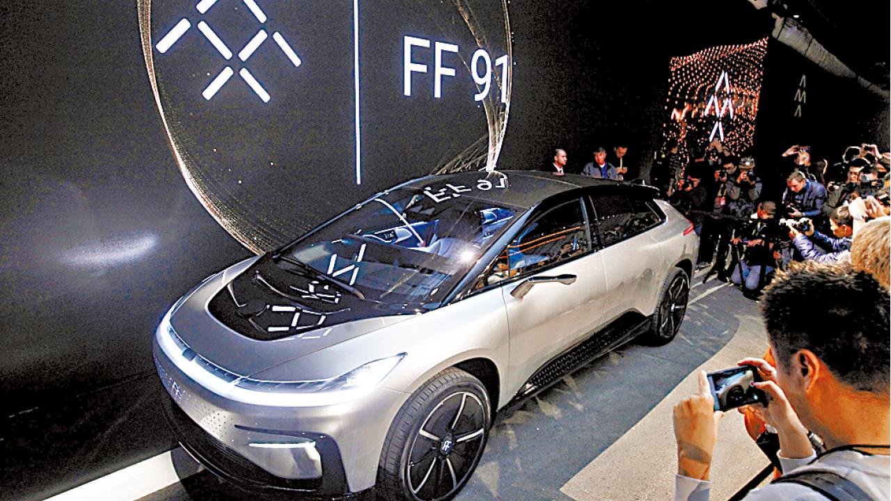 Faraday Future新車示範自動停泊