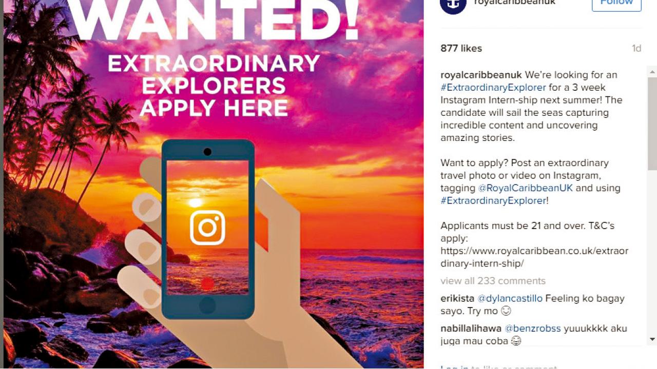 免費坐遊輪 日刊3張相  暑期實習生3周賺3萬