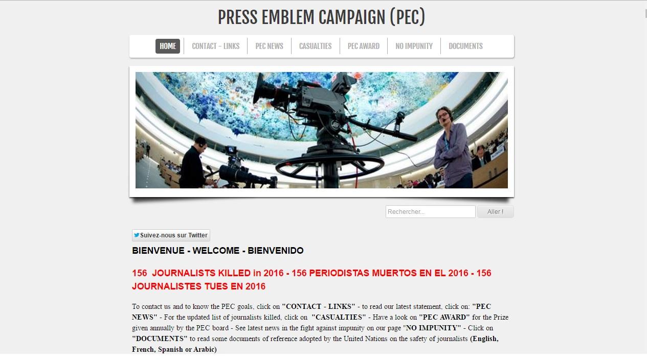 觀察機構指去年全球156名新聞工作者殉職