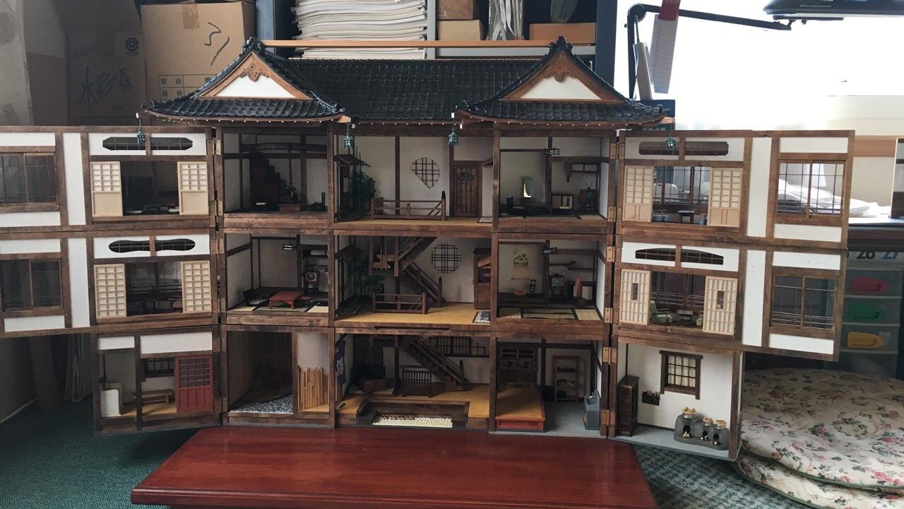 爺爺為孫女親製 超精緻日本和風娃娃屋