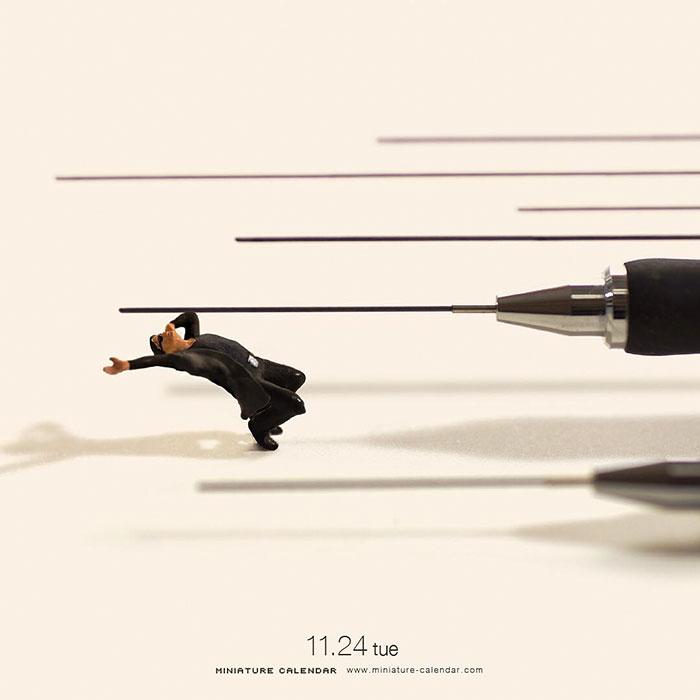 日本「小人國」創意日曆