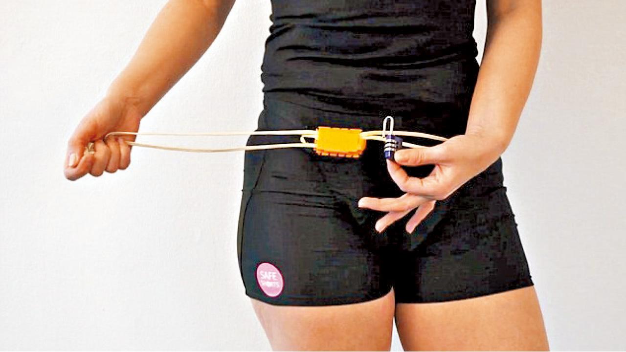 防姦褲有鎖有笛