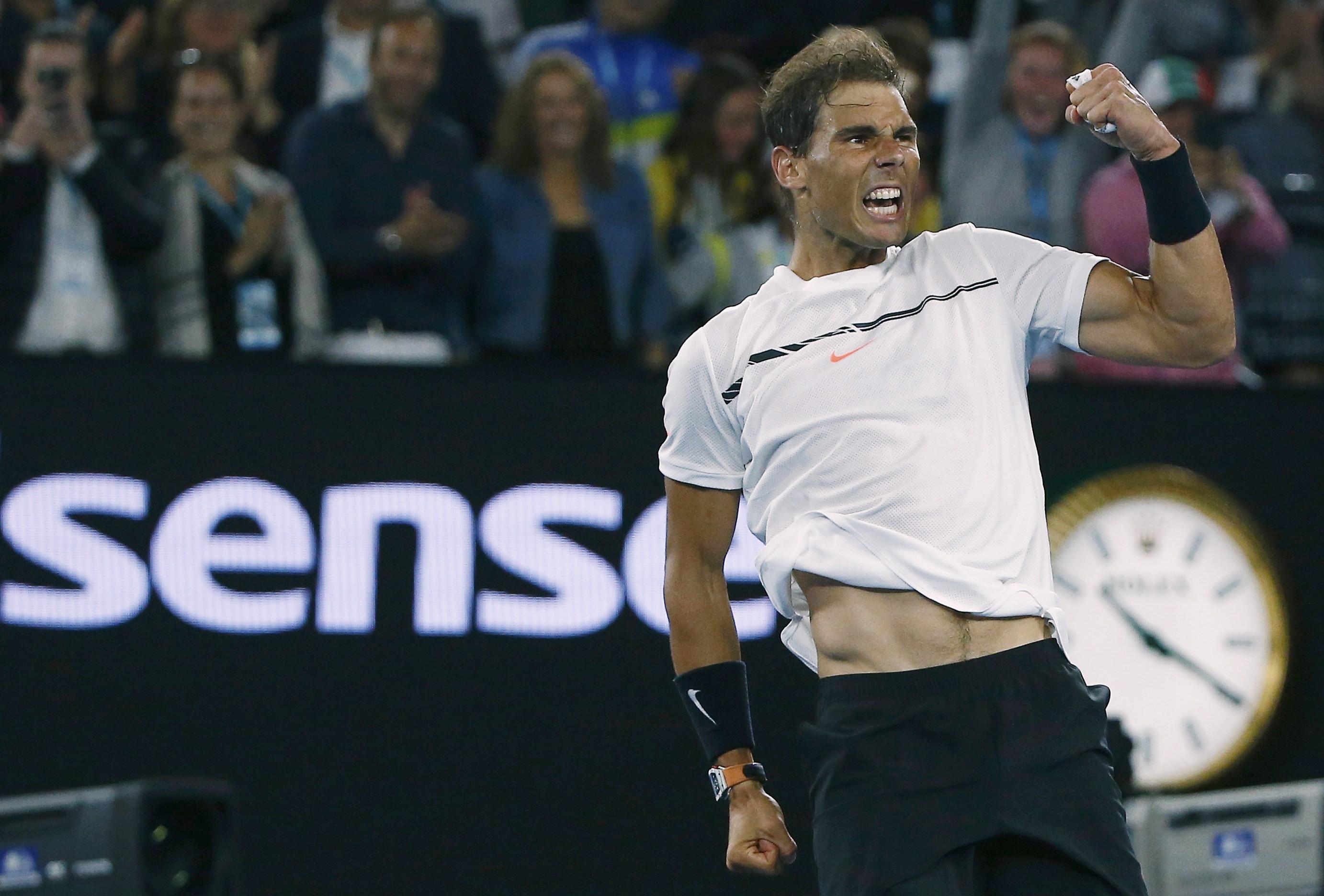 直落3盤挫拉奧歷　 拿杜晉澳網4強