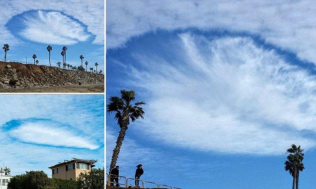 加州天空驚現「UFO雲」勁似《天煞》