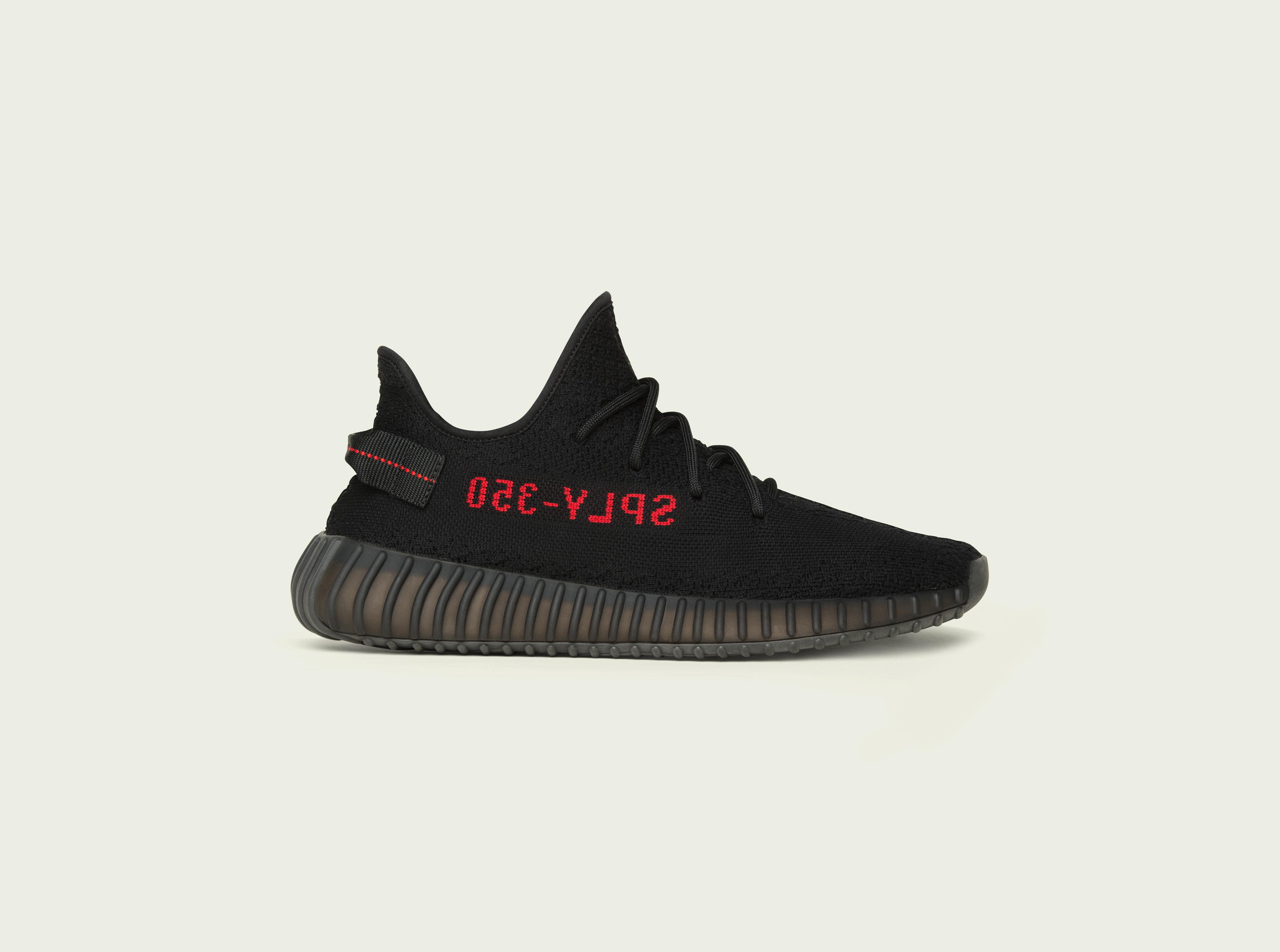 YEEZY BOOST 350 V2全新黑紅色系
