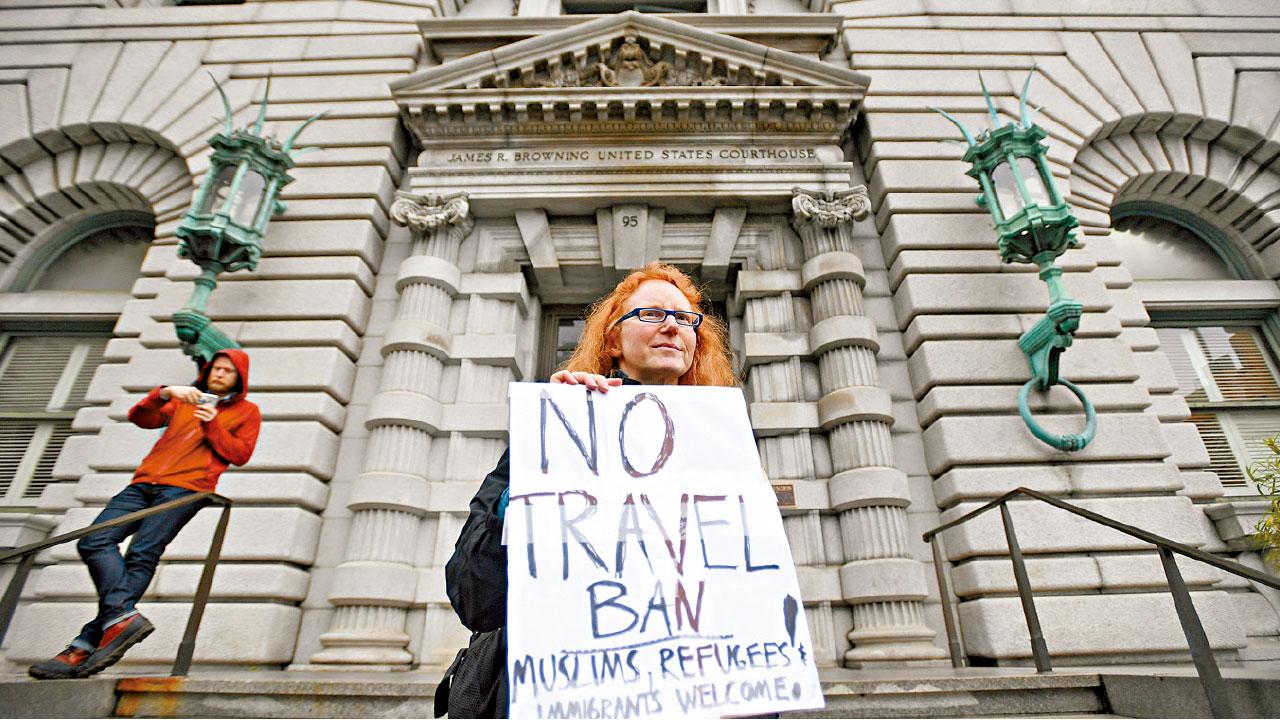 法官質問七國公民威脅證據 入境禁令上訴特朗普處下風