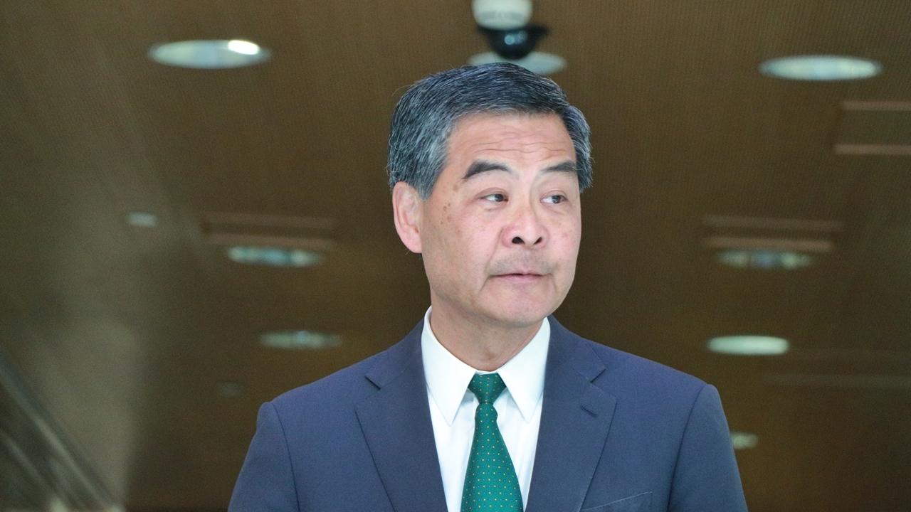 梁振英呼籲特首參選人辯論施政理念及政綱