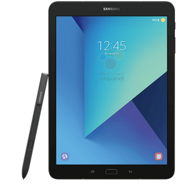 三星全新平板Tab S3正面照流出