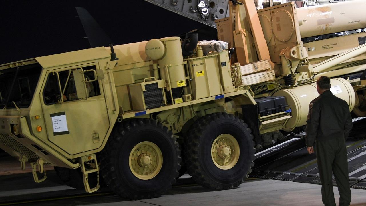 薩德系統發射架及部分裝備運抵南韓