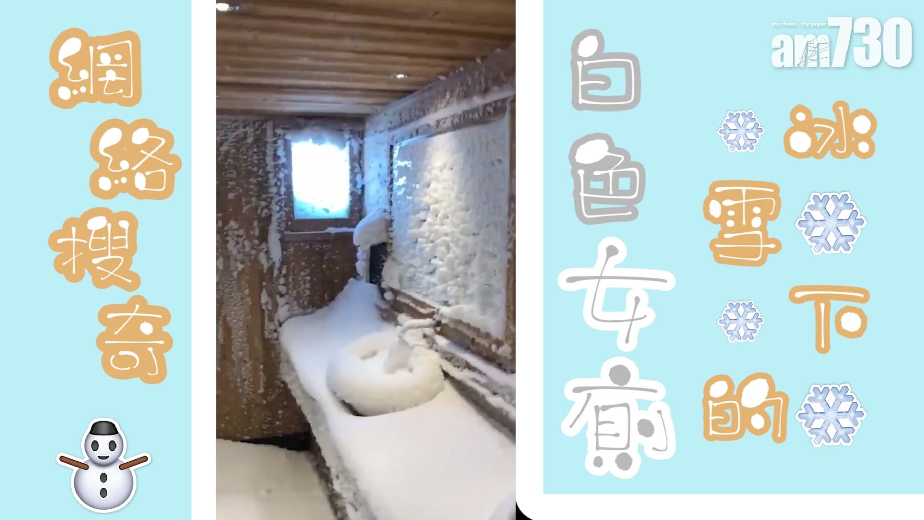 冰雪下的白色女廁