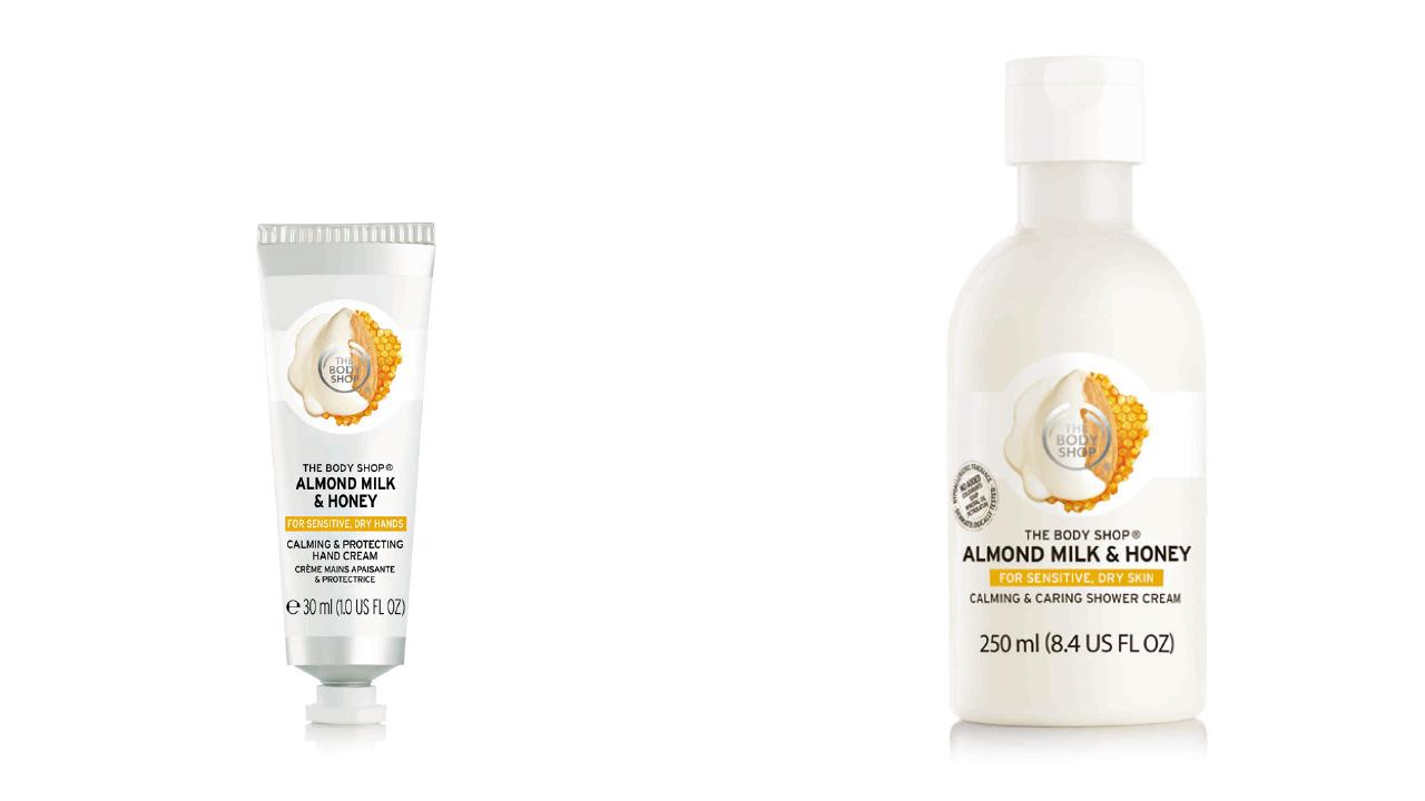 Body Shop杏仁奶蜂蜜 呵護乾燥肌
