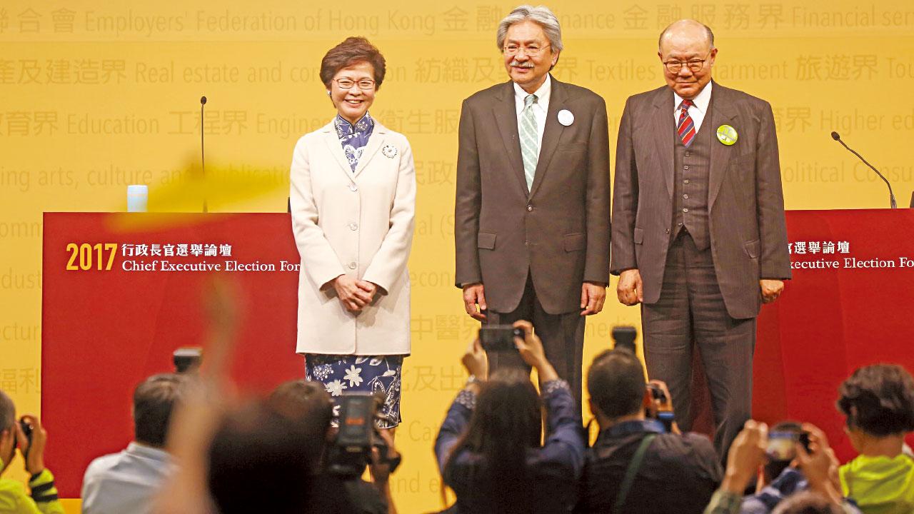 3候選人再交鋒 曾俊華諷林鄭三低特首