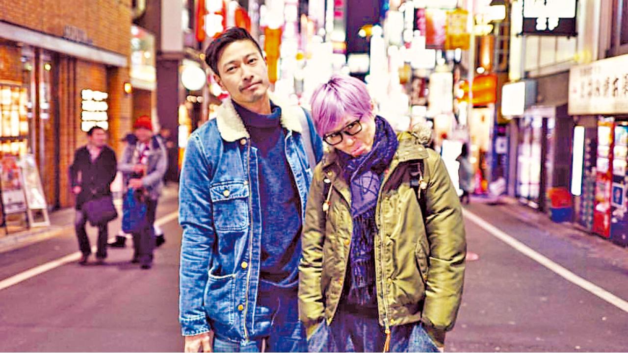 同陳詩慧遊日 王宗堯扮強國人坐地