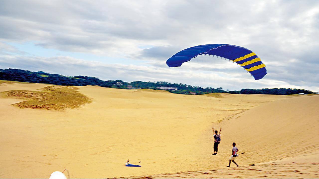 日本 鳥取 飛砂風中轉