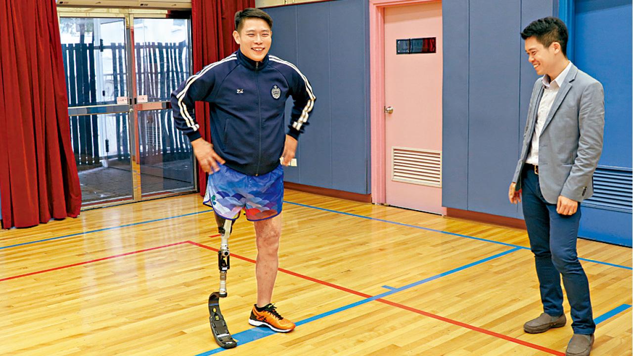 [人物]殘障阻不了截肢者意志 刀片腳 重燃運動熱誠