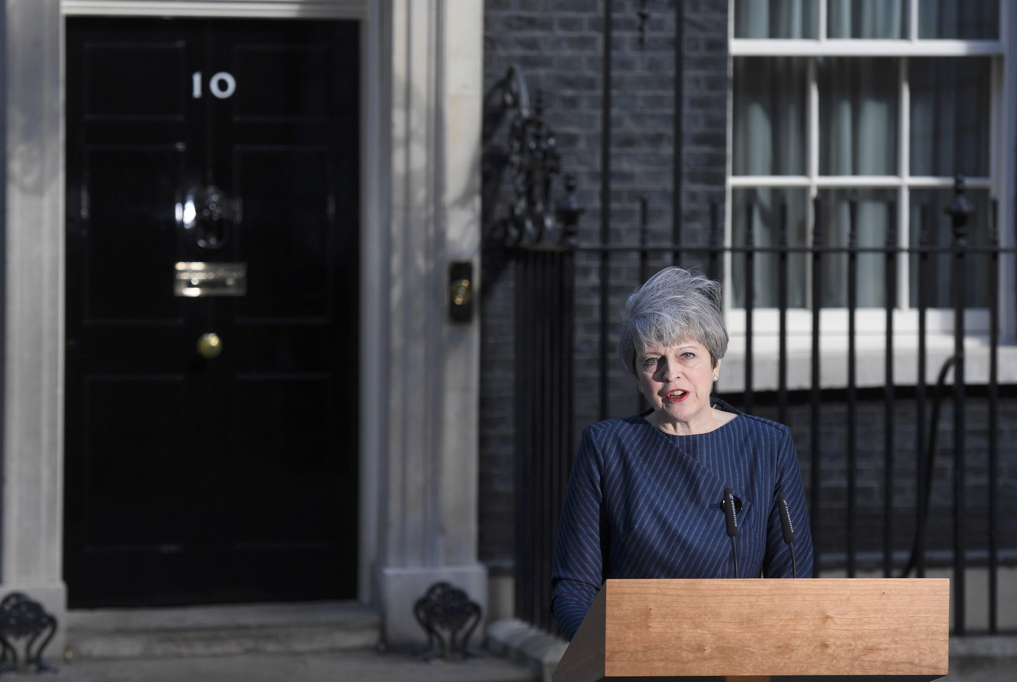 文翠珊宣布英提早大選6月8日舉行