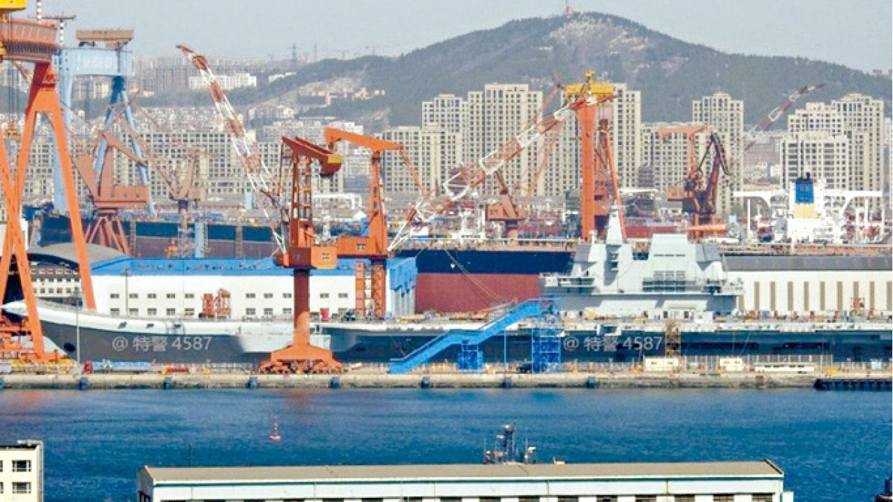 海軍節正值退潮 首艘國產航母料推遲下水