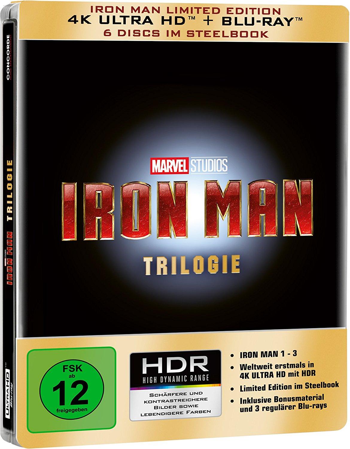 德國版《鐵甲奇俠 三部曲》4K UHD