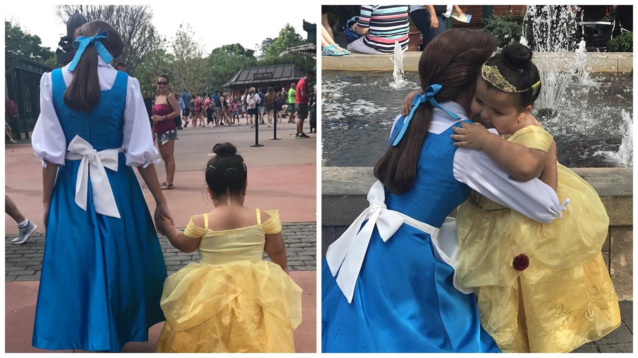 7歲侏儒症女童 到迪士迪樂園見貝兒圓夢