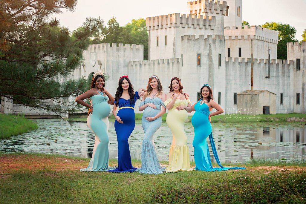 唯美溫馨 迪士尼公主大肚相