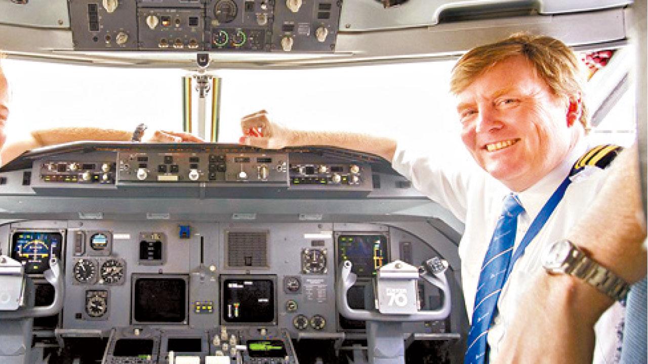 荷蘭國王自爆 兼職21年副機師