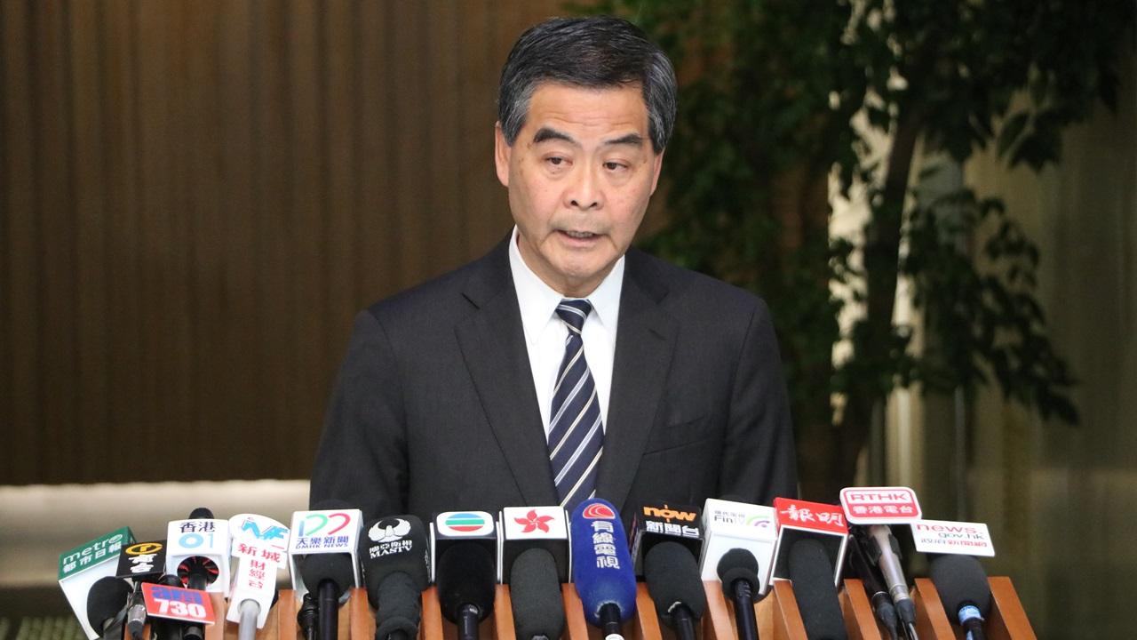 梁振英批評泛民濫用彈劾機制 稱已多次回應UGL事件