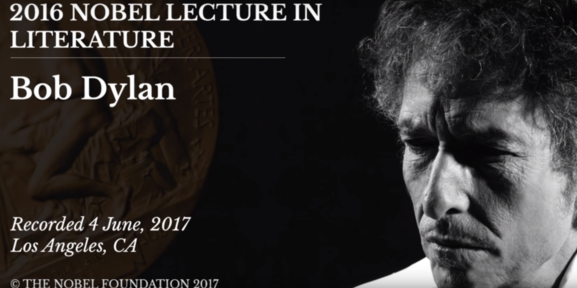 從經典著作獲靈感 文學獎得主Bob Dylan發表講話(有片)