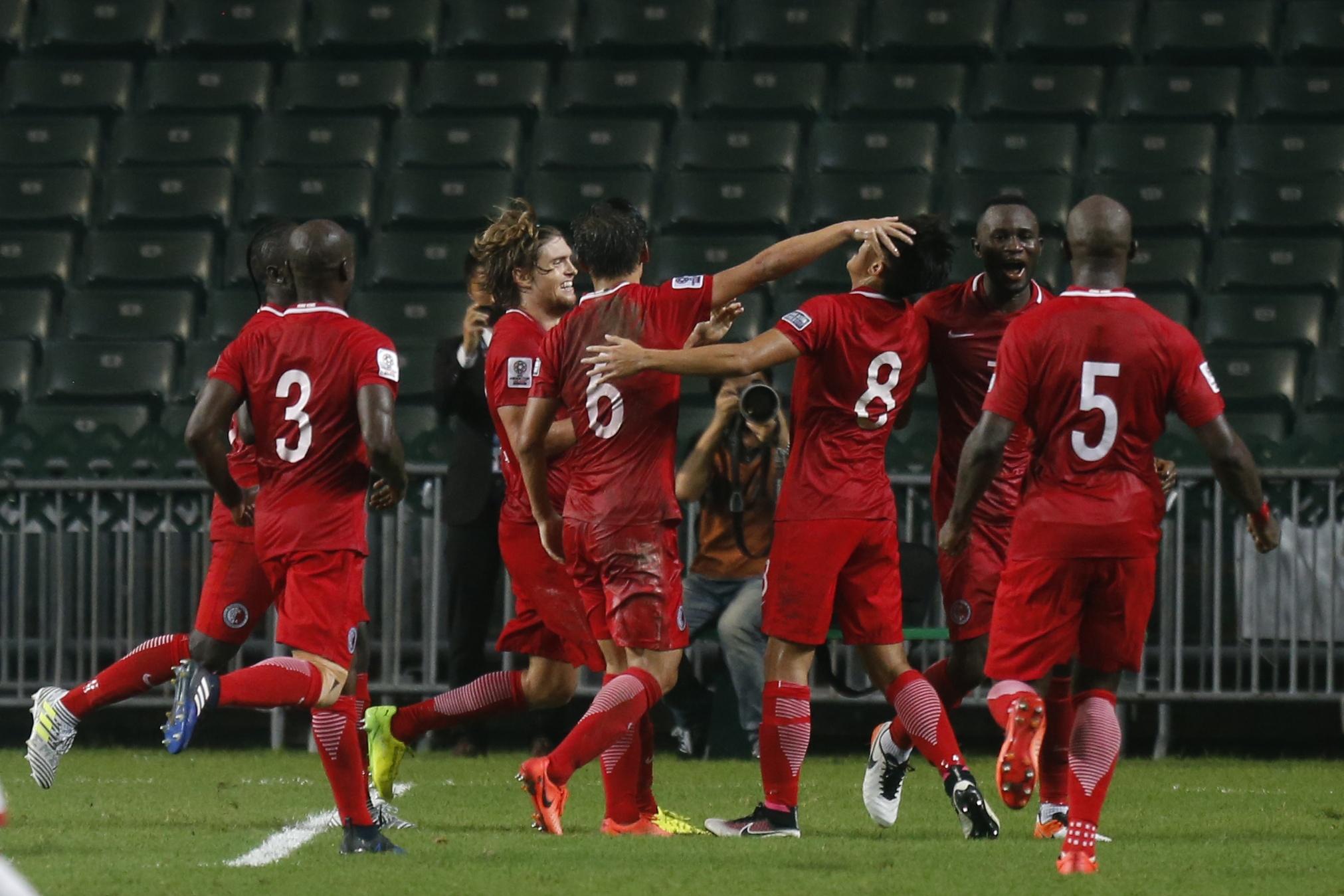 陳俊樂建功　港足亞盃外踢和北韓