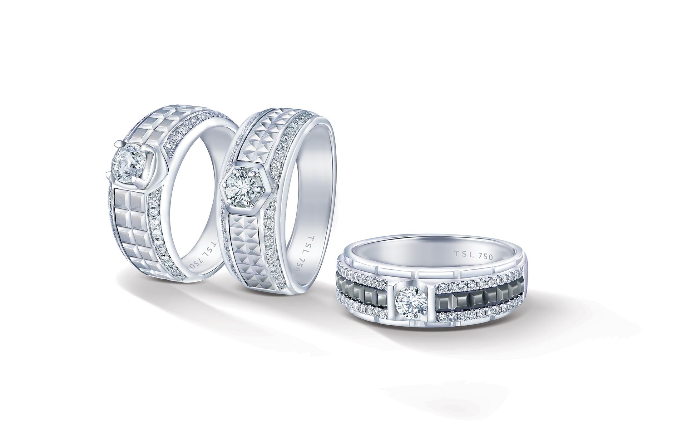 謝瑞麟全新「雋‧諾」男士鑽戒系列