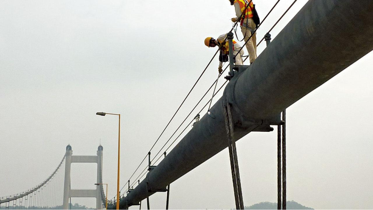 【專訪】歷五分一世紀  不容「髮絲裂紋」 青馬大橋首進行大維修