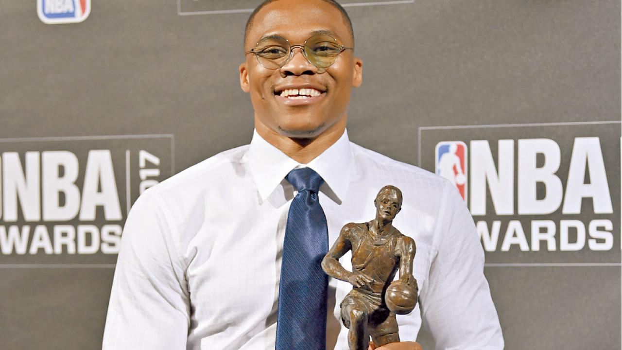 NBA頒獎禮 韋斯布祿膺MVP