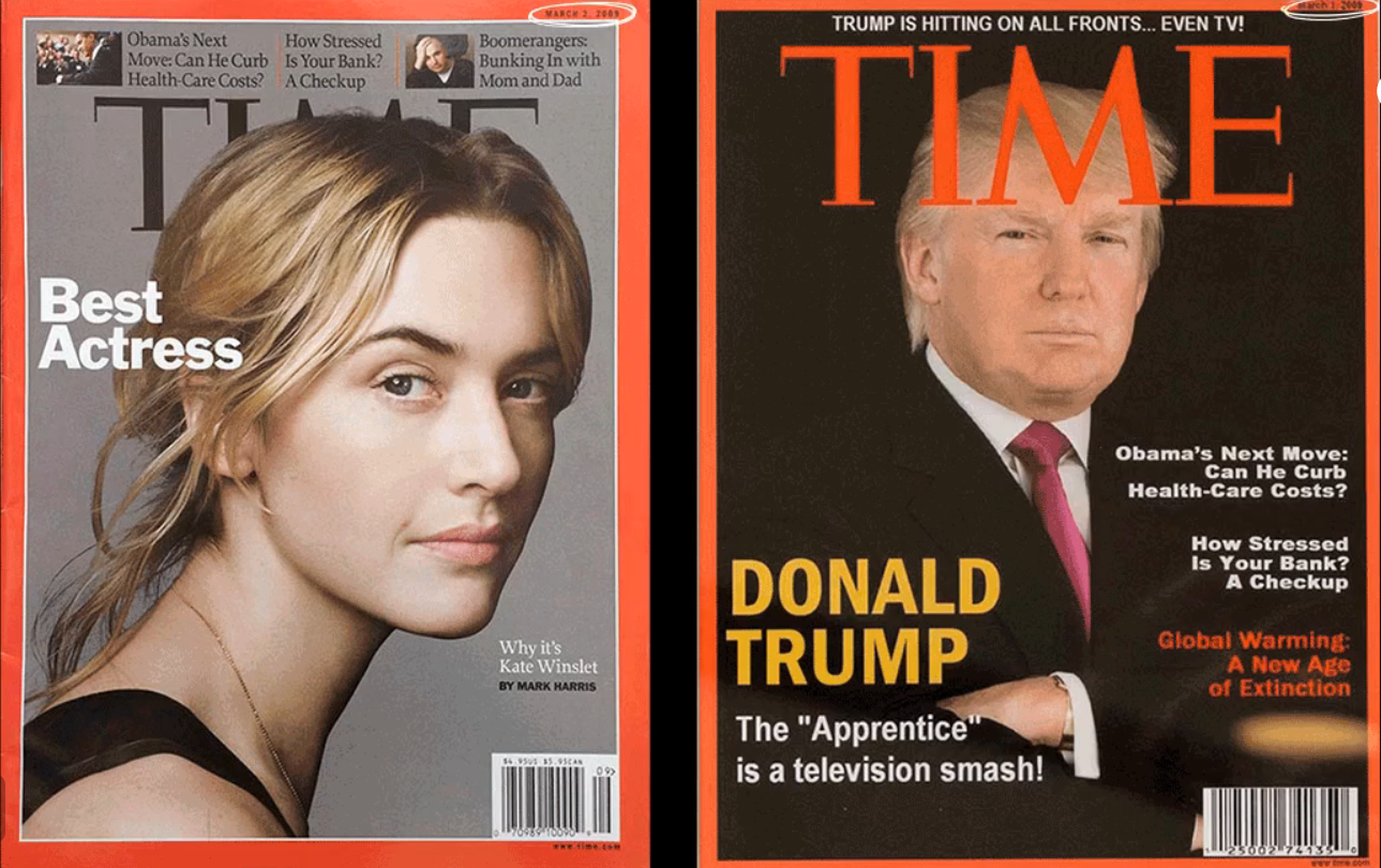 特朗普假封面羞家落畫