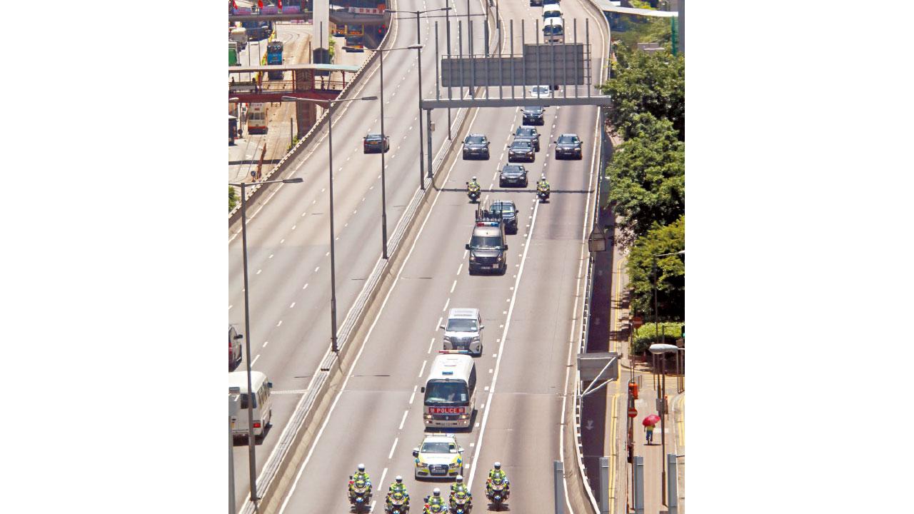 習近平訪港 保安嚴密 水馬圍城