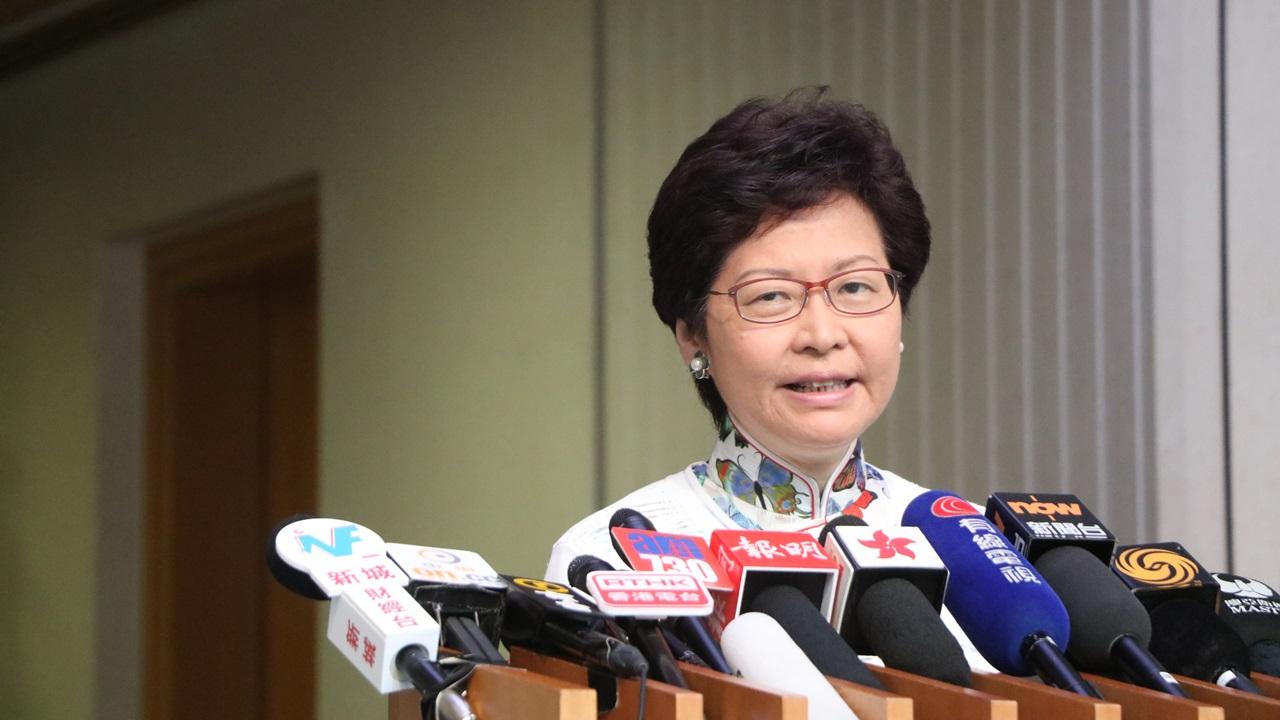 林鄭月娥：傾向重開政府總部東翼前地