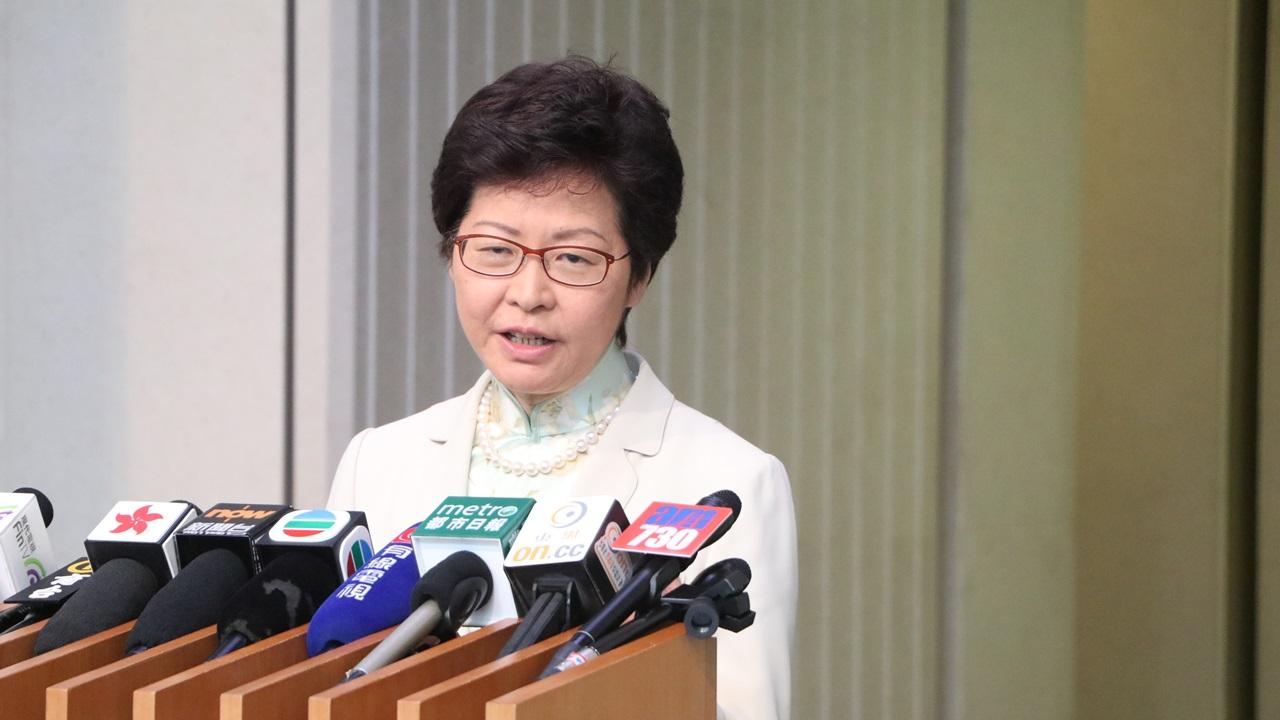 林鄭月娥向紅磡工業意外死者家屬致深切慰問