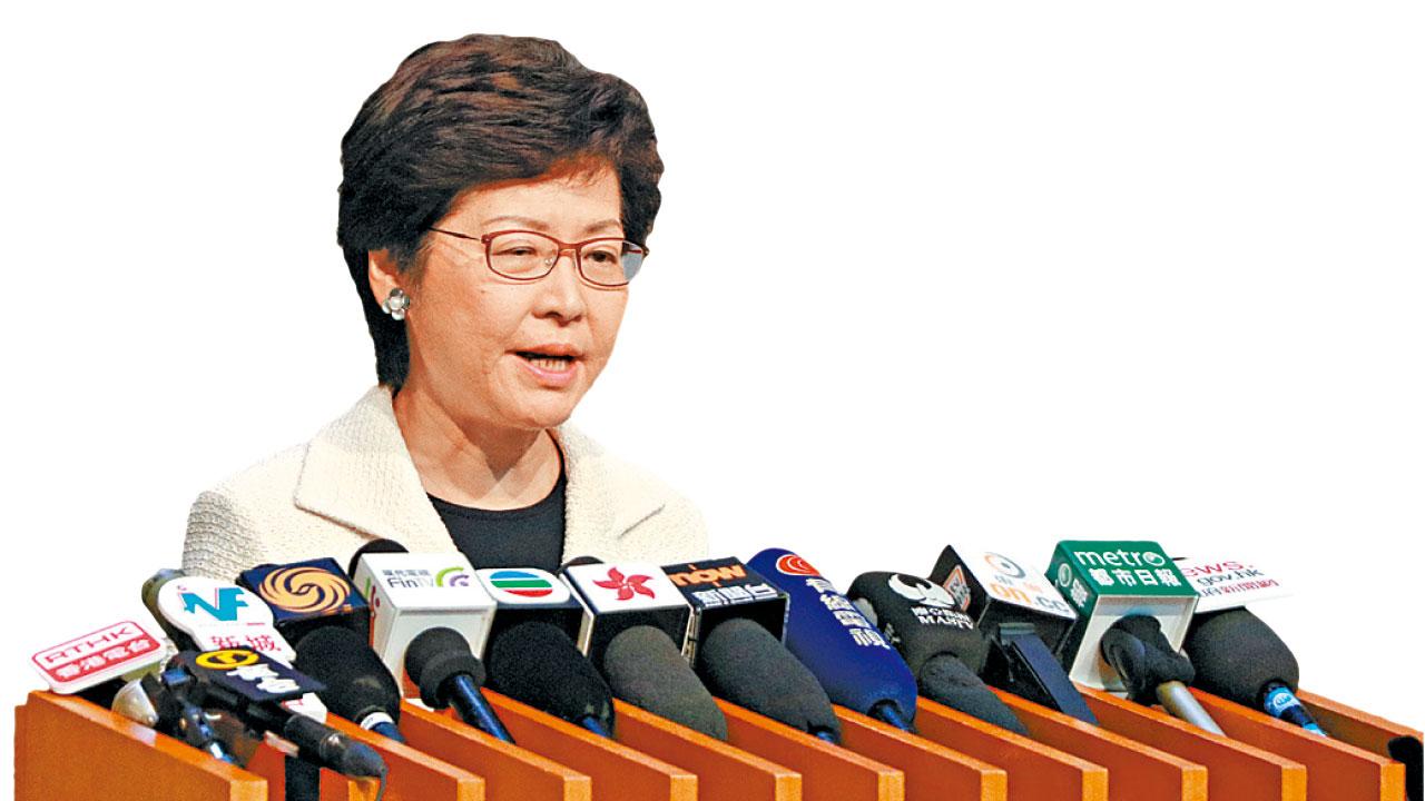 補選安排不做政治動作   林鄭：不會乘人之危 