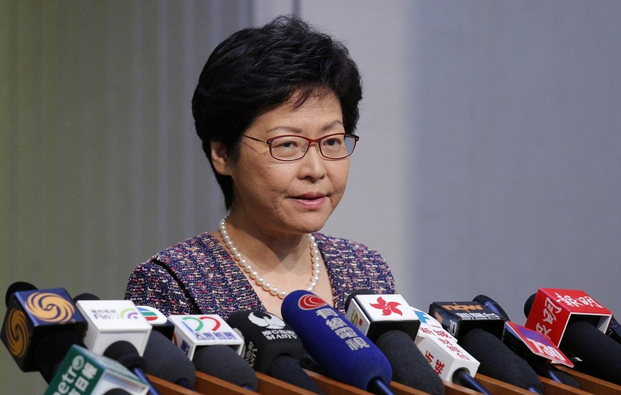 林鄭月娥稱研究重開政府總部東翼前地3個月內交報告