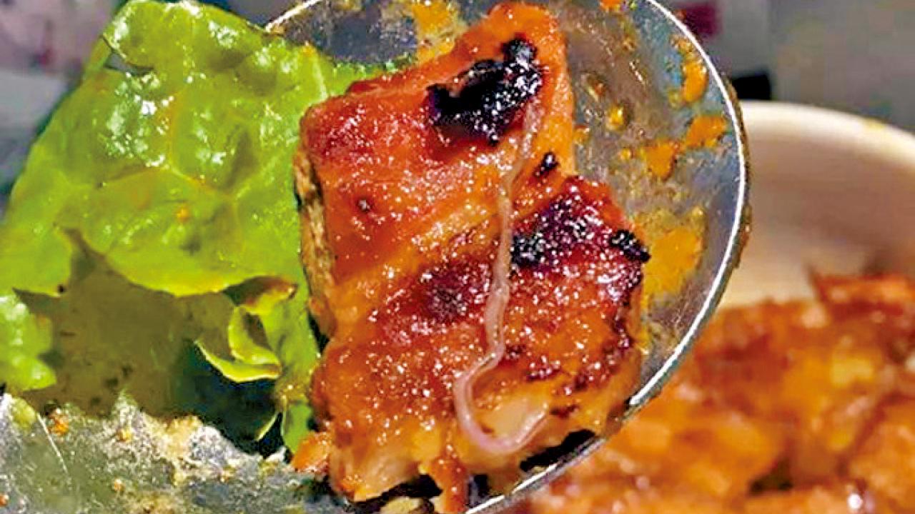 滬喜來稀肉五花肉被指有蟲 網民索10萬