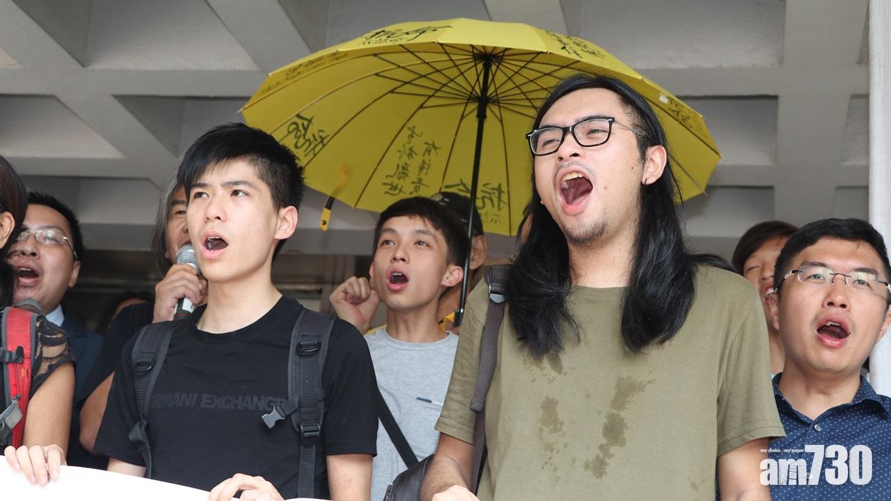 佔旺20人涉藐視法庭  黃之鋒黃浩銘出庭應訊