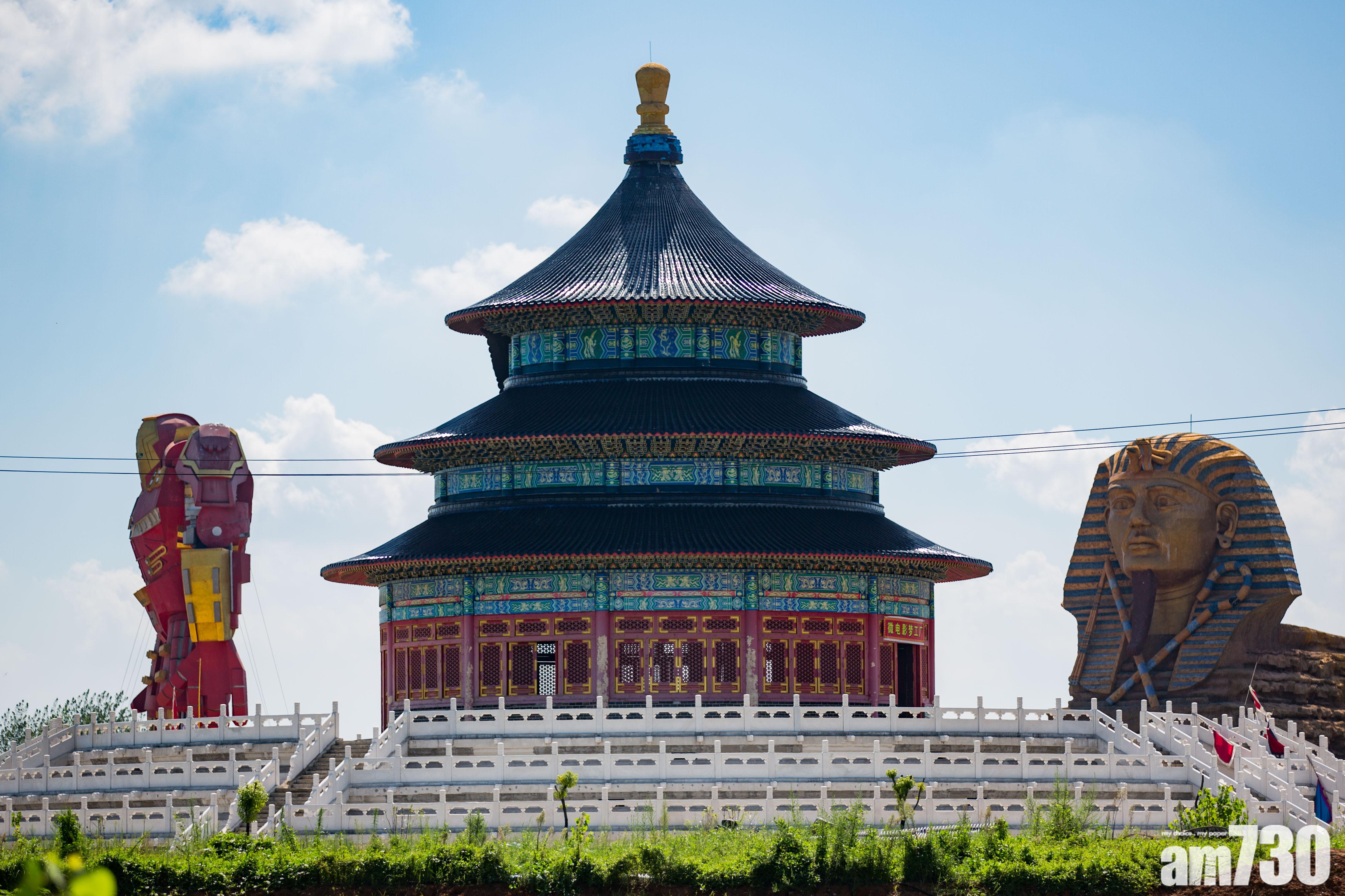 天壇獅身人面像成鄰居 安徽景區再添山寨成員