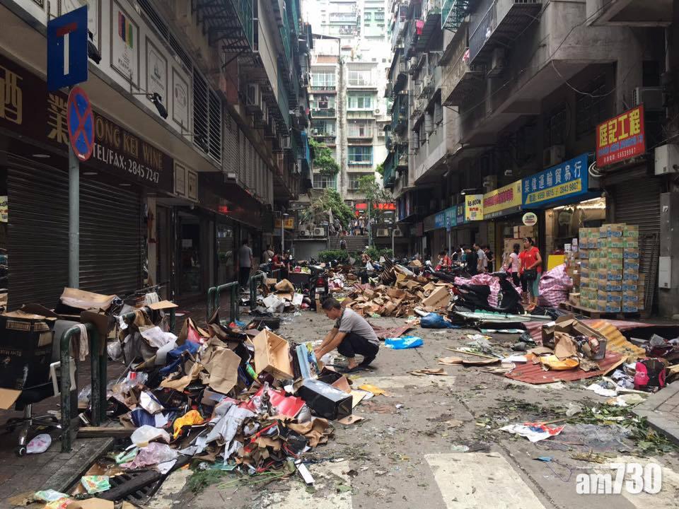 澳門懸掛一號風球