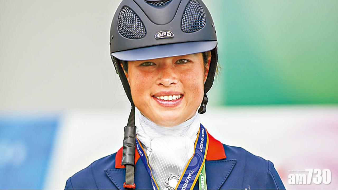 港將蕭穎瑩全運會馬術摘銀