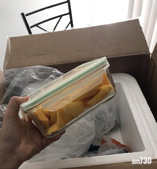 女兒忘帶切片芒果 好爸爸快遞送到大學