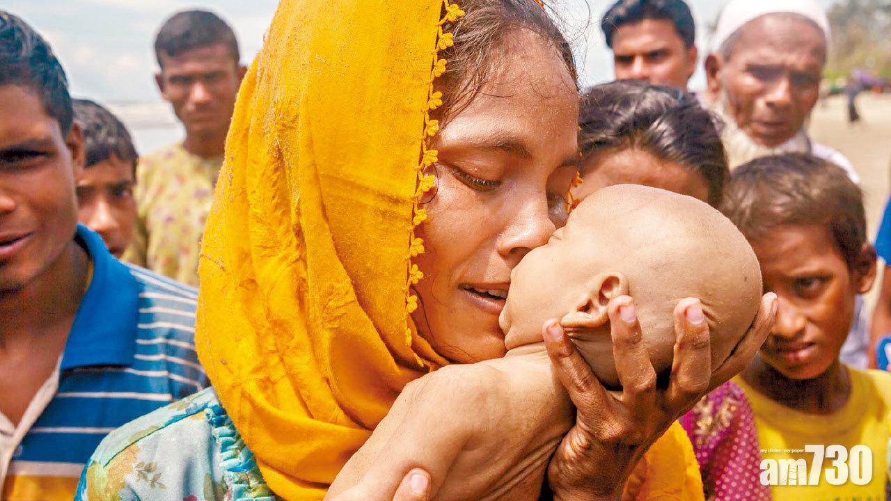 羅興亞人逃亡翻船 孖仔一溺斃 母心碎吻屍