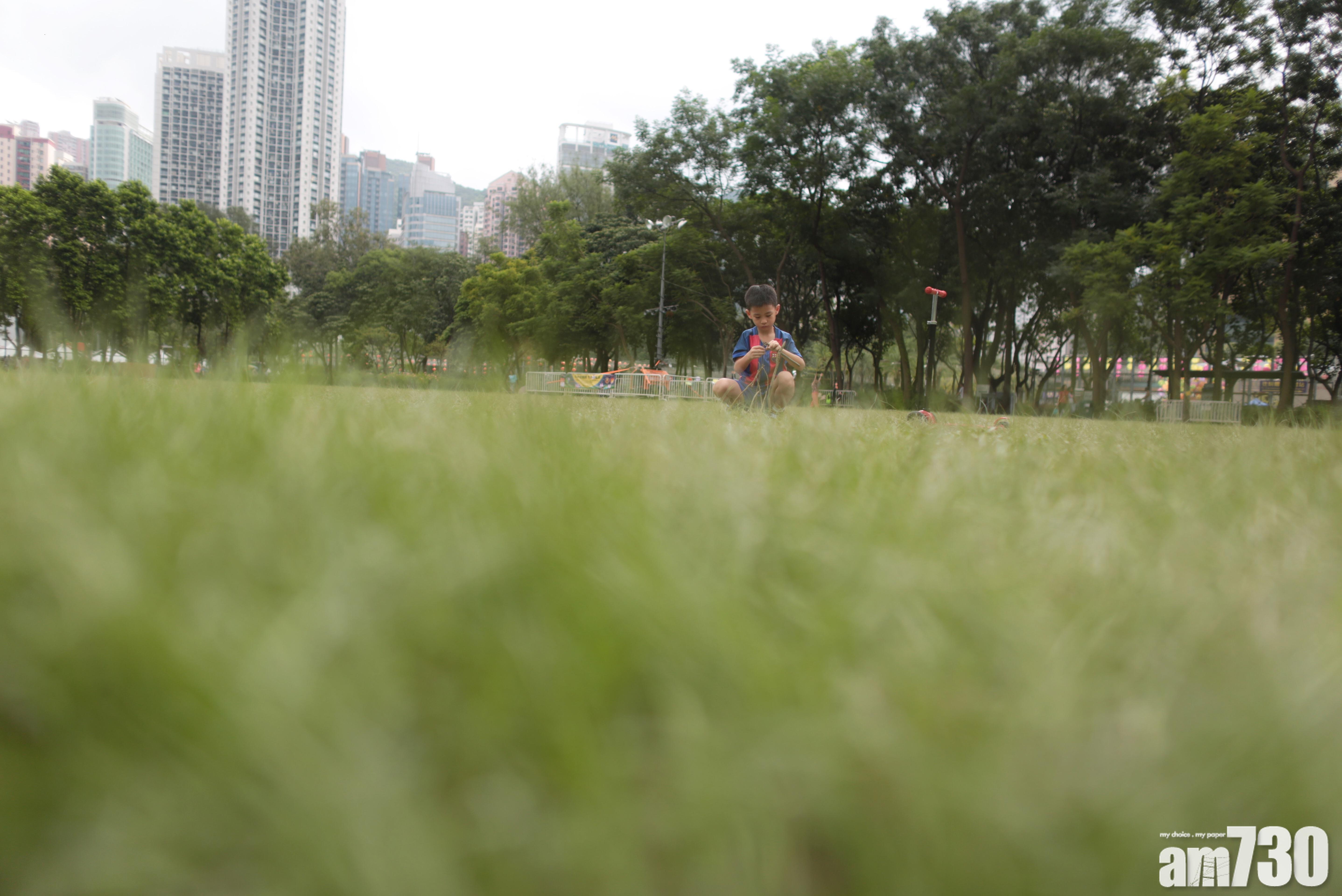 中秋後維園未見垃圾堆積