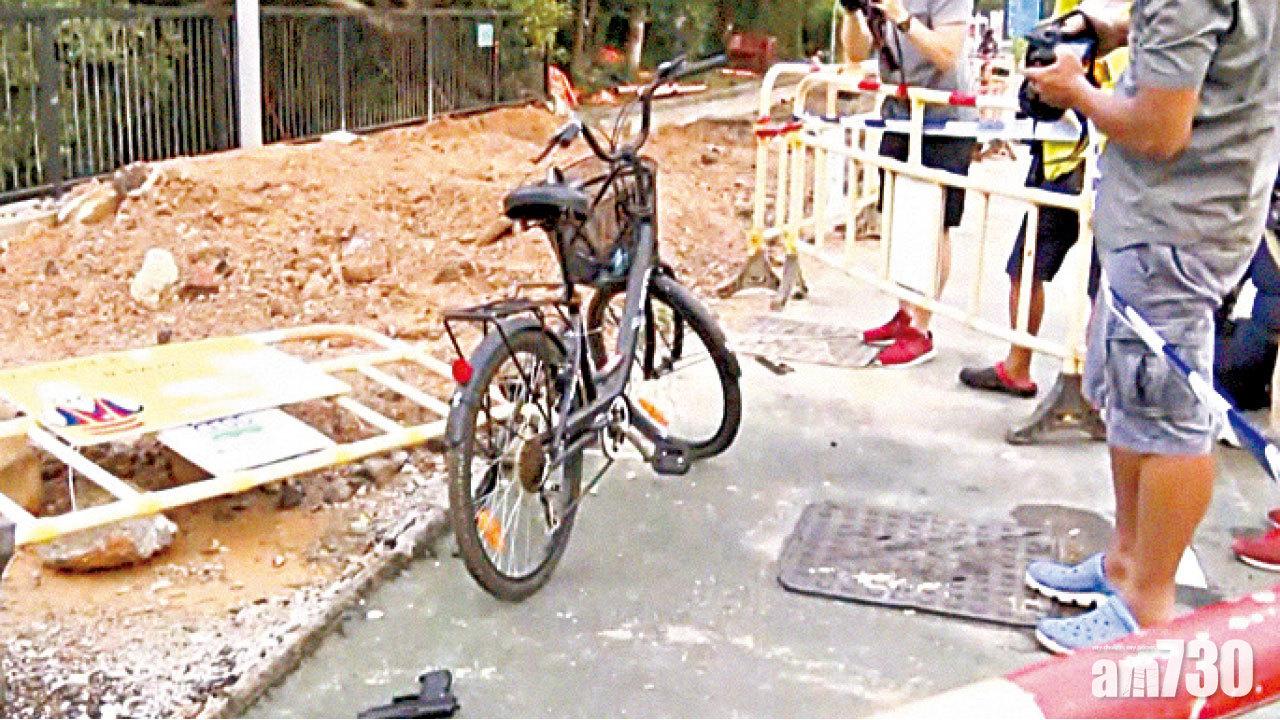 沙頭角公路單車失控 男子跌仿製手槍物體被捕 