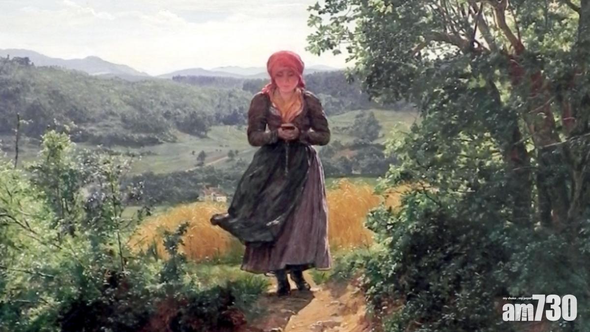 穿越時空？ 19世紀名畫驚現少女玩手機