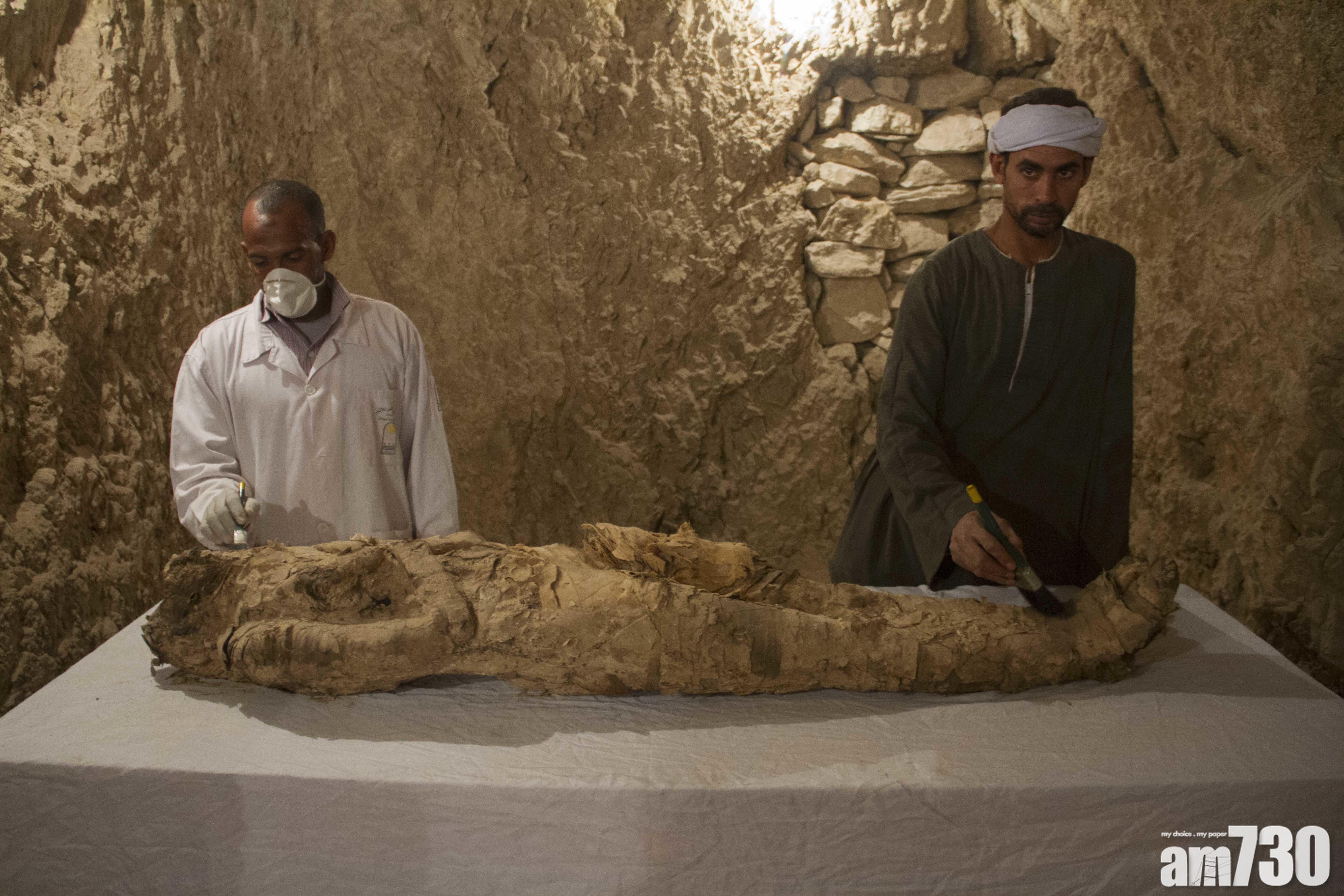埃及現3500年木乃伊 料為高官貴族