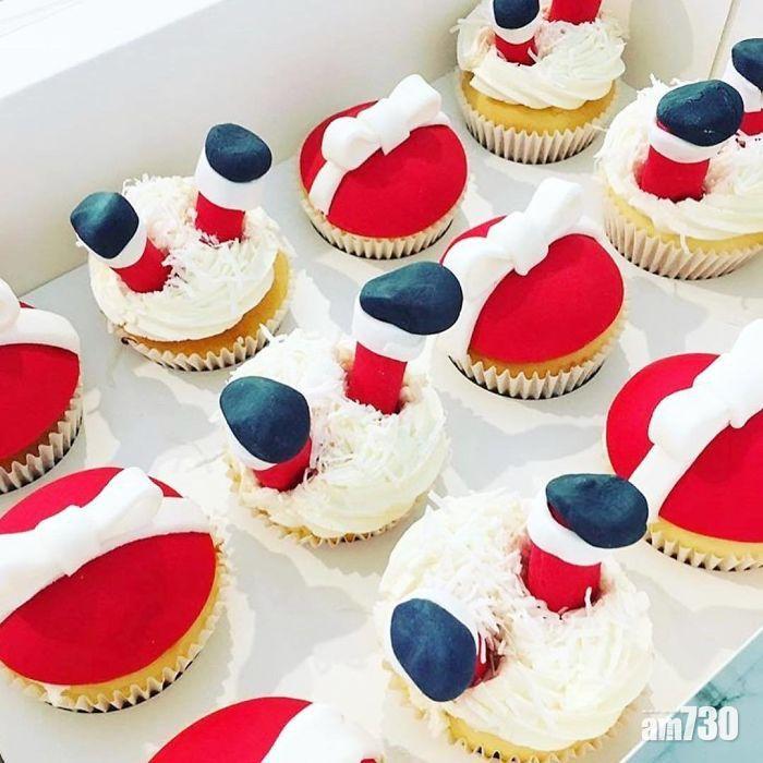 有創意又精緻的聖誕Cup cake