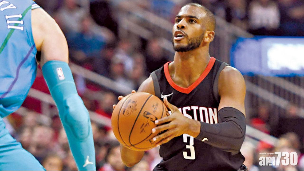 CP3雙雙 火箭挫黃蜂11連勝